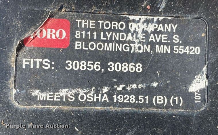 image for item KV9569 Toro Groundsmaster 4500D  lawn mower