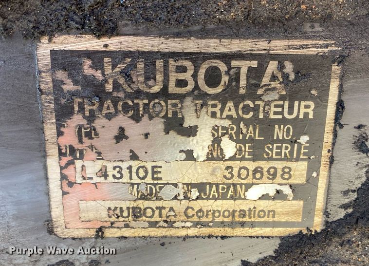 image for item KV9571 Kubota L4310E  tractor