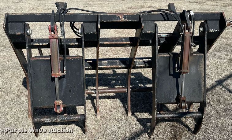 image for item LN9386 WorkSaver  76"W skid steer grapple bucket