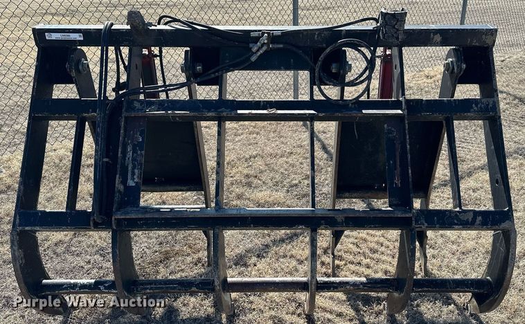 image for item LN9386 WorkSaver  76"W skid steer grapple bucket