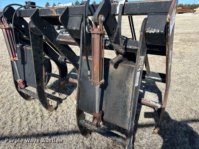 image for item LN9386 WorkSaver  76"W skid steer grapple bucket