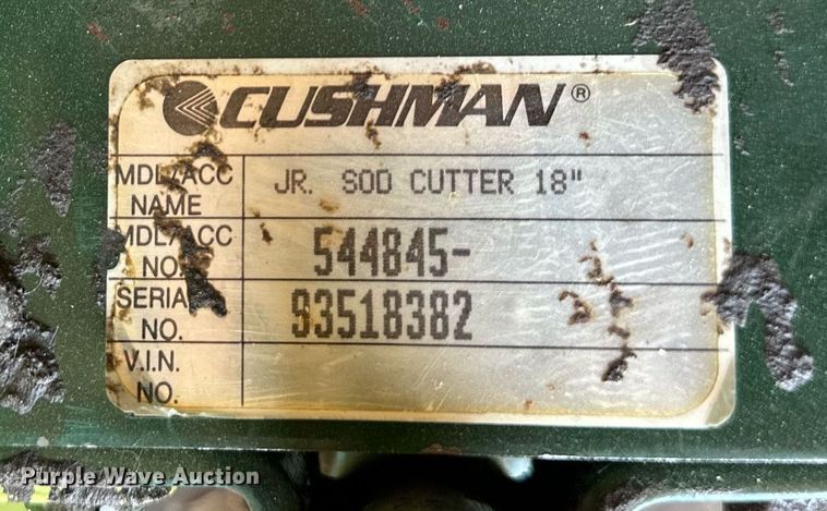 image for item LP9860 Cushman JR sod cutter  sod cutter
