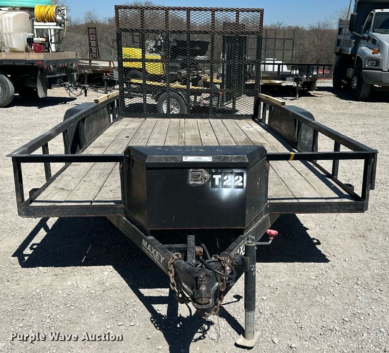 image for item LP9864 2015 Maxey Trailers  utility trailer