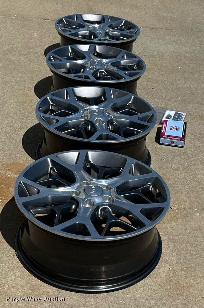 image for item LP9865 (4) five lug wheels