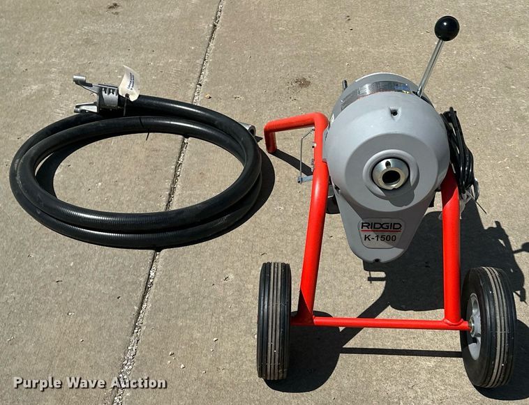 image for item LP9866 Ridgid K1500  drain cleaning machine