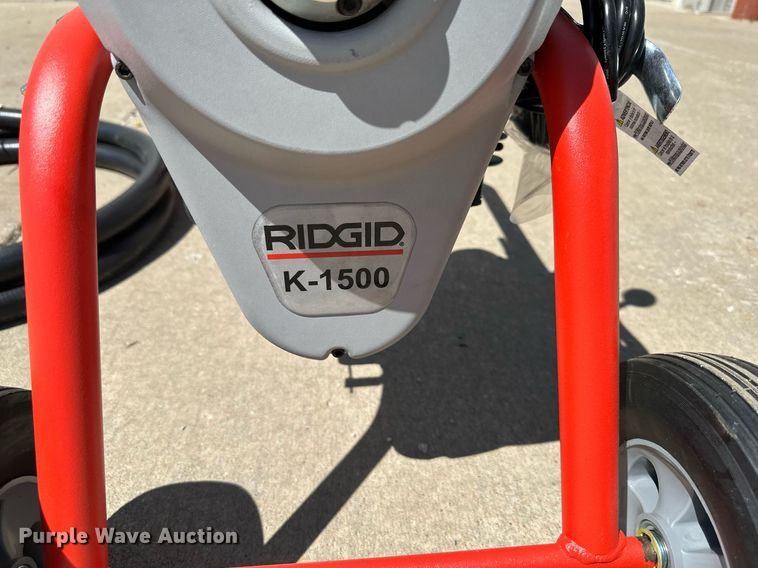 image for item LP9866 Ridgid K1500  drain cleaning machine