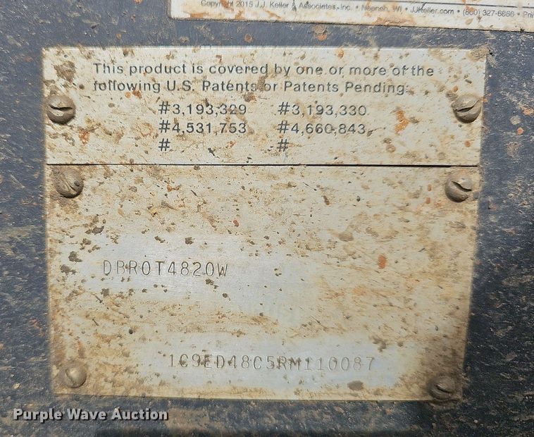 image for item MB9940 1994 Clement DBROT4820W  roll-off container trailer