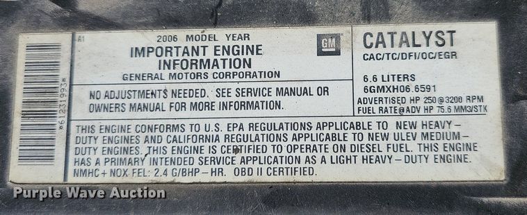 image for item MB9954 2006 Chevrolet Express 3500  box truck