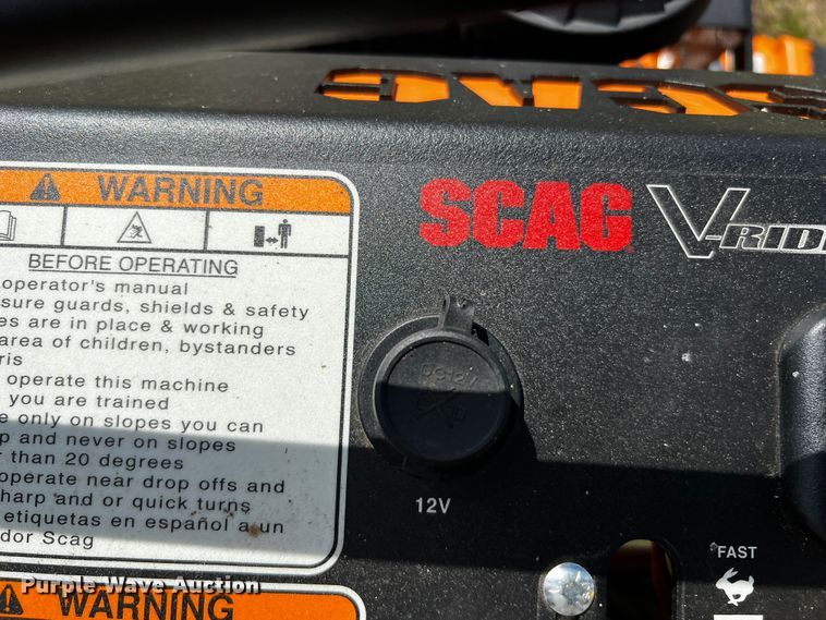 image for item MF9880 2022 Scag SVRII-48V-22FX  ZTR lawn mower