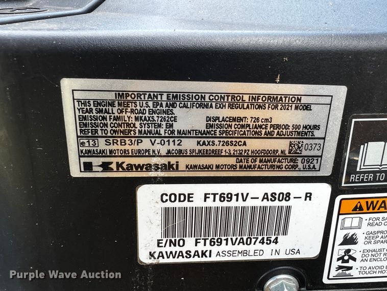 image for item MF9881 2021 Hustler Fasttrak  ZTR lawn mower