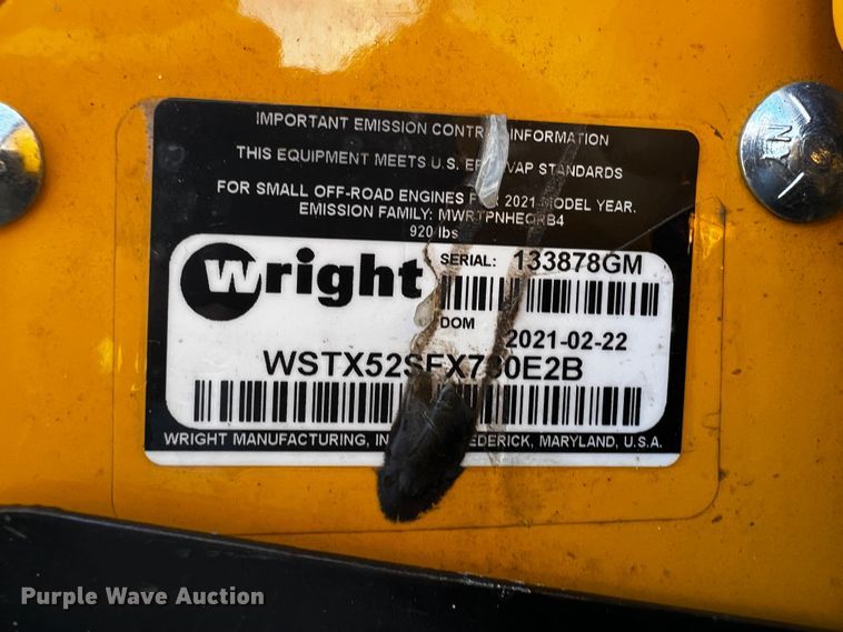 image for item MF9882 2021 Wright Stander X  ZTR lawn mower