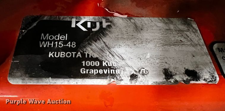 image for item MF9902 Kubota WH15-48  ZTR lawn mower