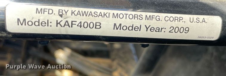 image for item MM9481 2009 Kawasaki Mule 600  utility vehicle