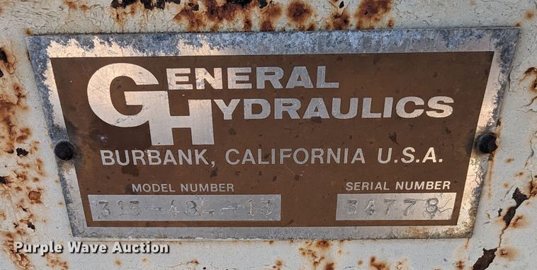 image for item MN9873 General Hydraulics 315-43-13  cardboard baler