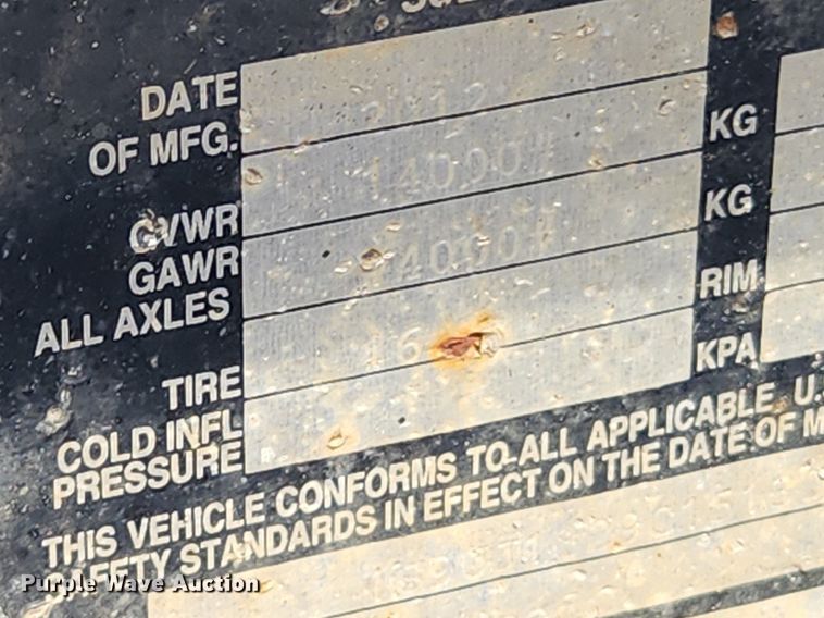 image for item MW9628 2012 Stillwater  equipment trailer