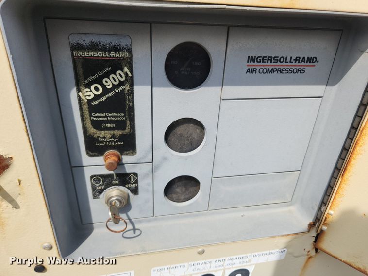 image for item MW9634 2000 Ingersoll Rand P185JWD  air compressor