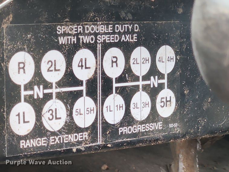 image for item MW9637 1990 International 4900  flatbed truck