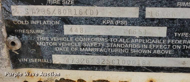 image for item MW9650 2012 Cronkhite  equipment trailer