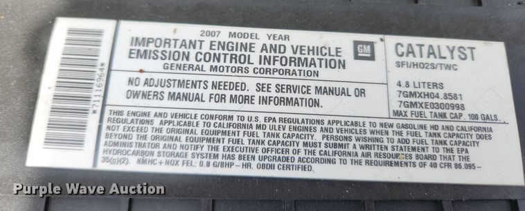 image for item MW9659 2007 GMC Savana  school bus