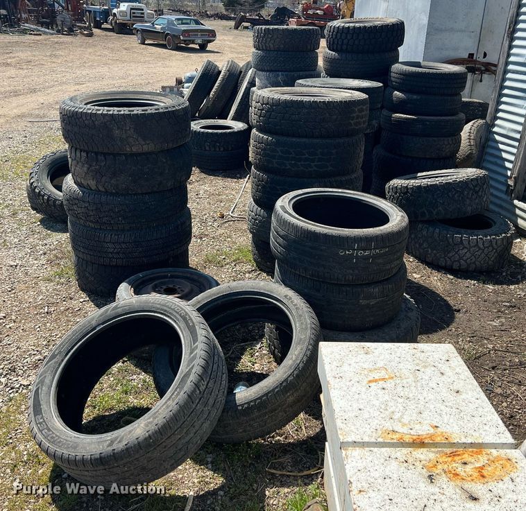 image for item MY9599 Approximately 50 wheels and tires