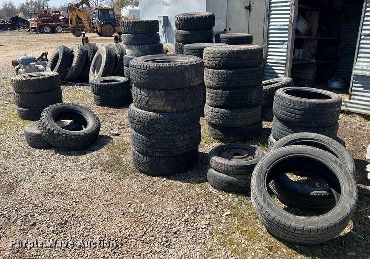 image for item MY9599 Approximately 50 wheels and tires