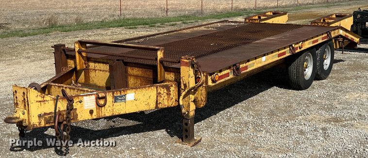 image for item MY9612 1997 Belshe T-4  equipment trailer
