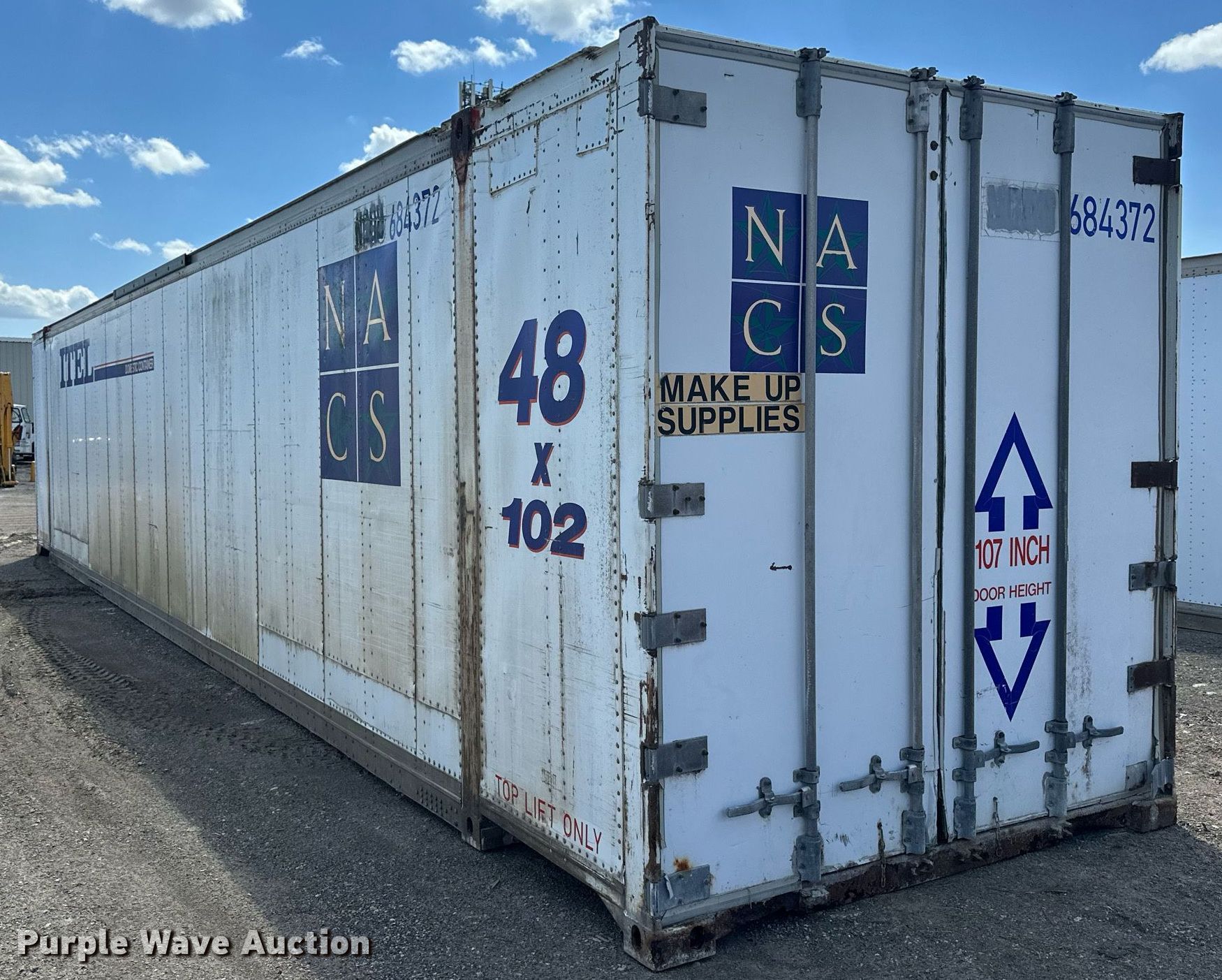 Shipping container in Lawrence, KS Item LN9431 sold Purple Wave