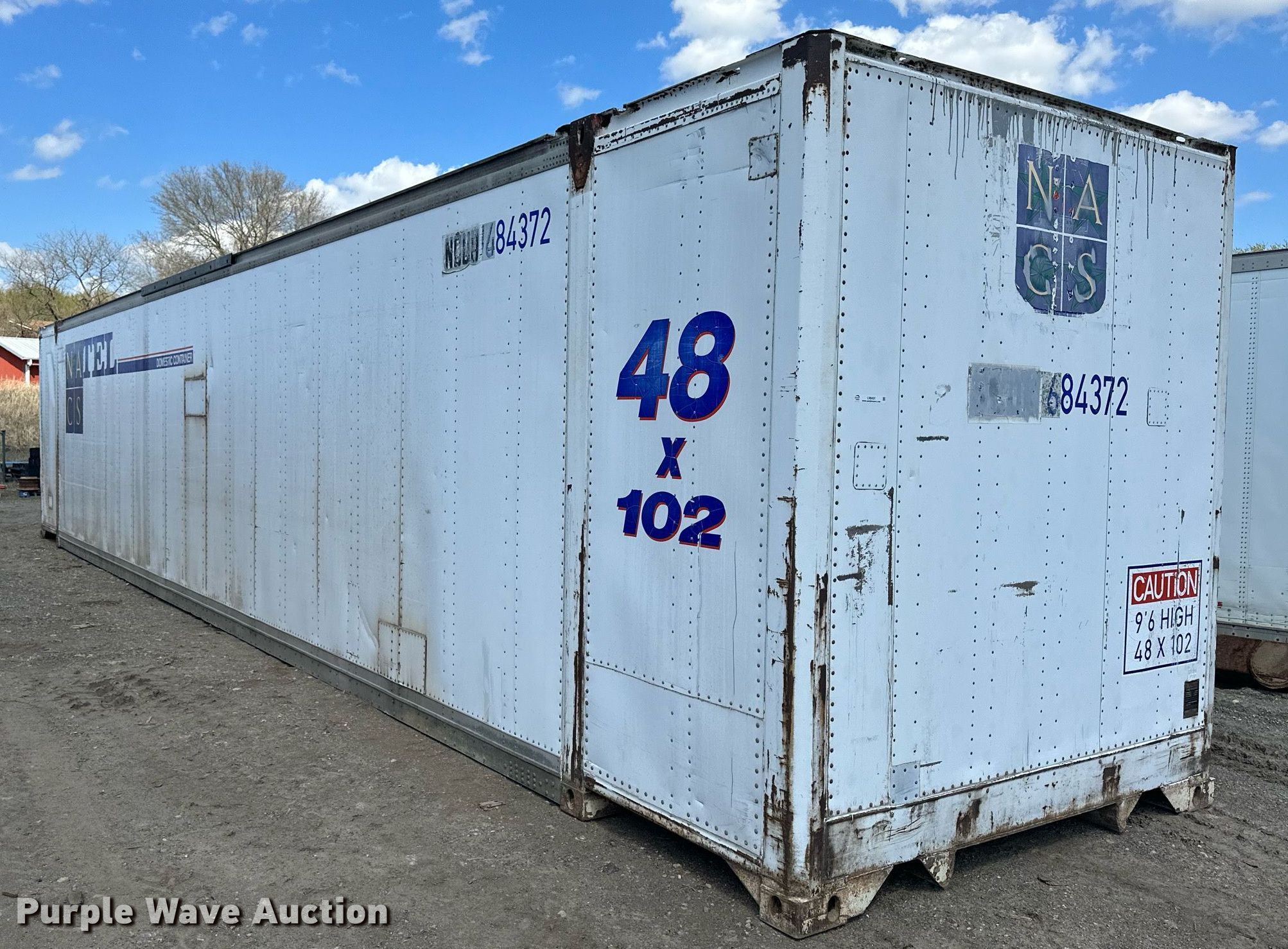 Shipping container in Lawrence, KS Item LN9431 sold Purple Wave