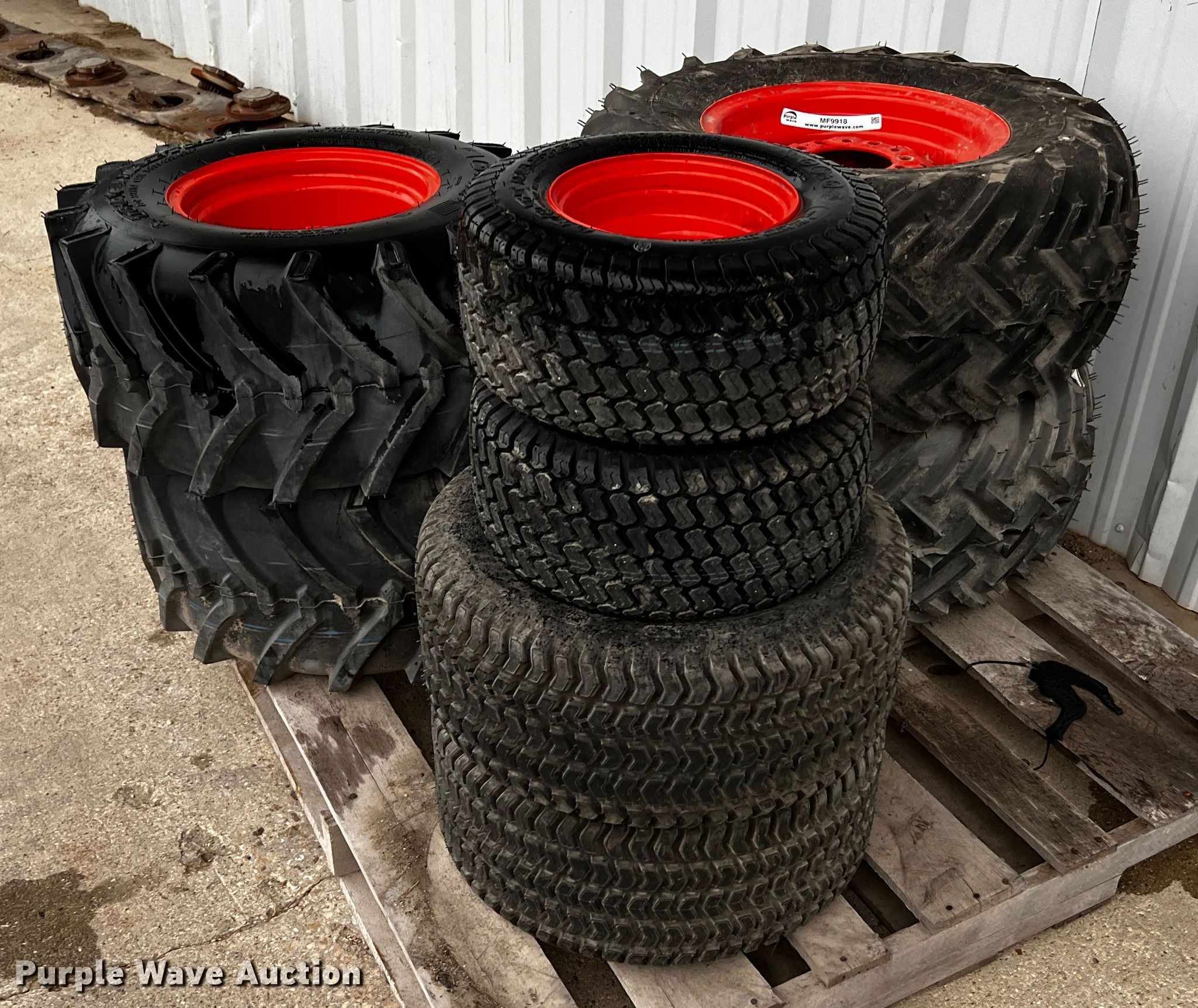 (8) tires and wheels in Temple, TX Item MF9918 sold Purple Wave