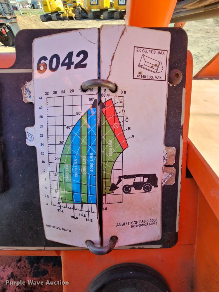 image for item DK1766 2011 JLG 6042  telehandler