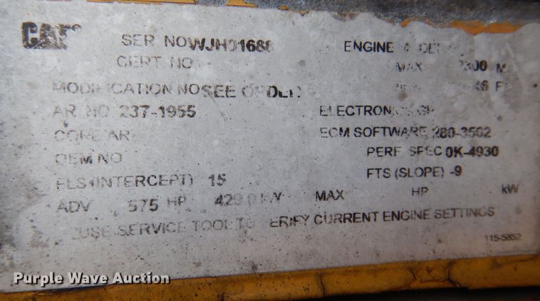 image for item DK5208 2009 Vermeer HG6000tx  horizontal grinder