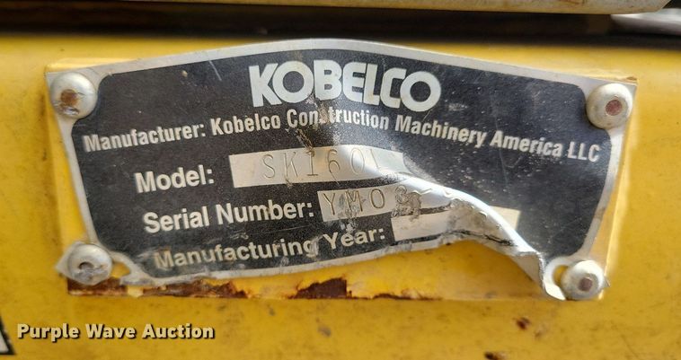 image for item DK5210 Kobelco SK160LC  excavator
