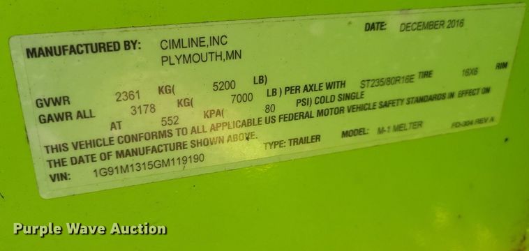 image for item DK5223 2016 Cimline M1 Magma  melter applicator