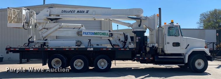 image for item DL7143 1991 White GMC Autocar  bridge inspection truck