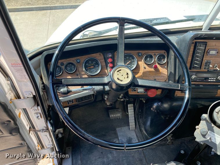 image for item DL7143 1991 White GMC Autocar  bridge inspection truck