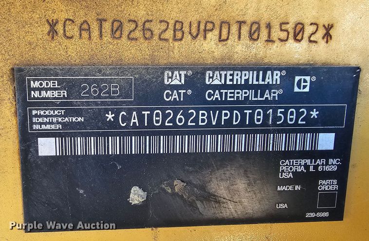 image for item DO4298 2005 Caterpillar 262B  skid steer loader