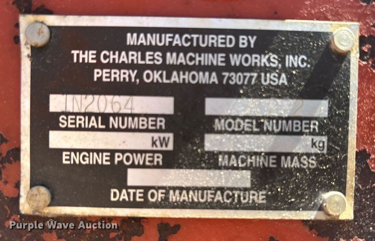 image for item DR4560 1996 Ditch Witch 3500  trencher