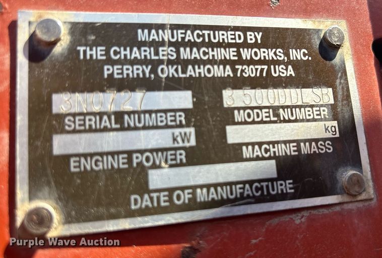 image for item DR4560 1996 Ditch Witch 3500  trencher