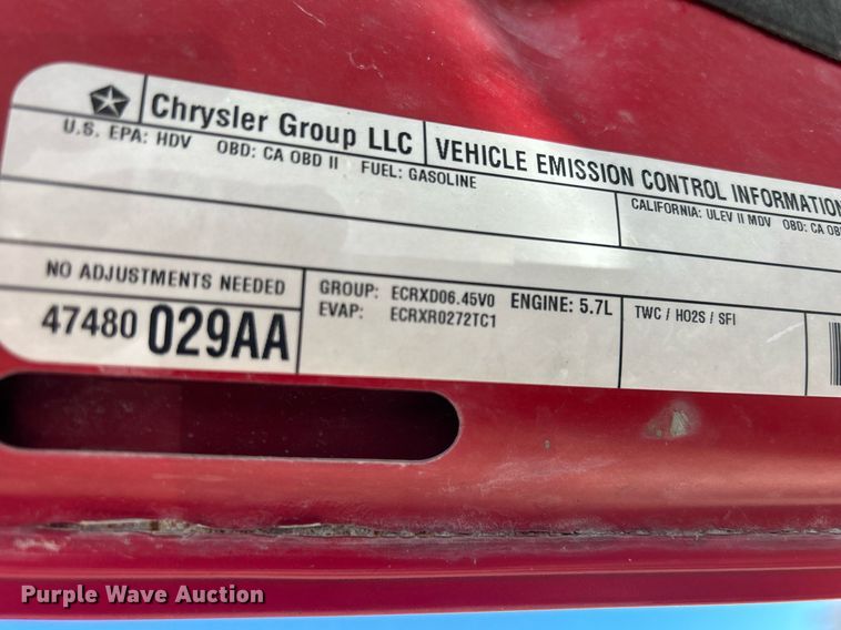 image for item DR4568 2014 Dodge Ram 2500HD  Crew Cab pickup truck