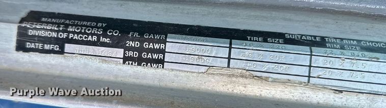 image for item DR5171 1984 Peterbilt 359  dump truck