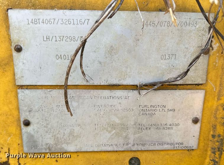 image for item DR5226 JCB 1400B  backhoe