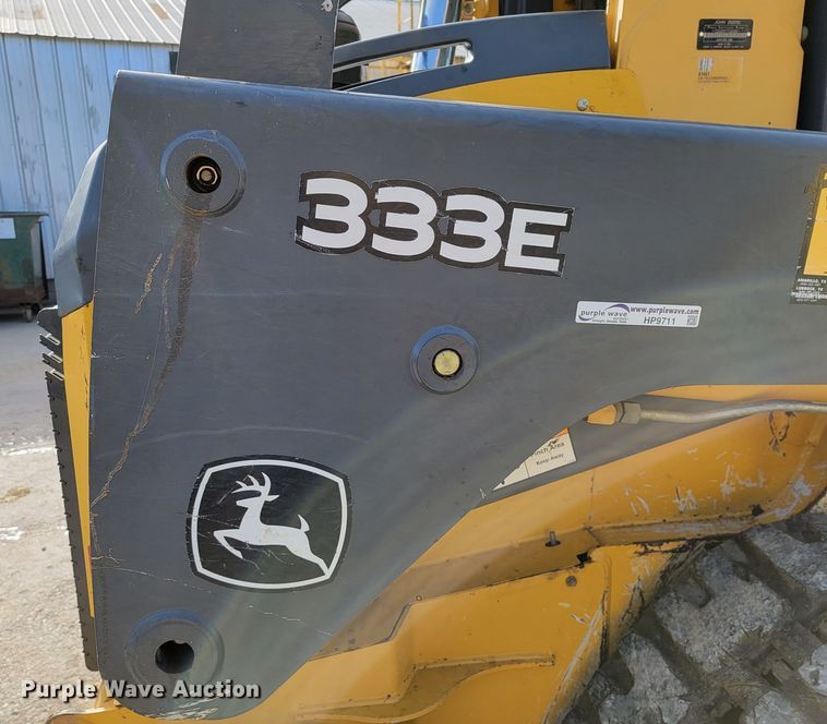 image for item HP9711 2014 John Deere 333E  tracked skid steer loader