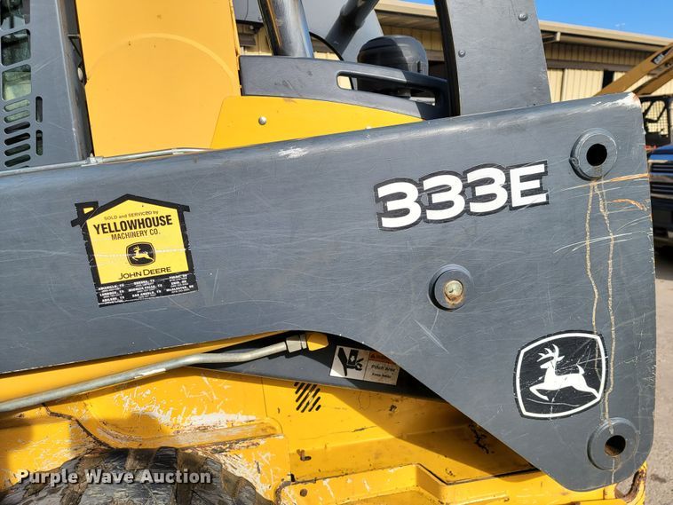image for item HP9711 2014 John Deere 333E  tracked skid steer loader