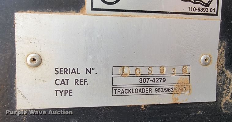 image for item JL9327 2008 Caterpillar 963D  track loader
