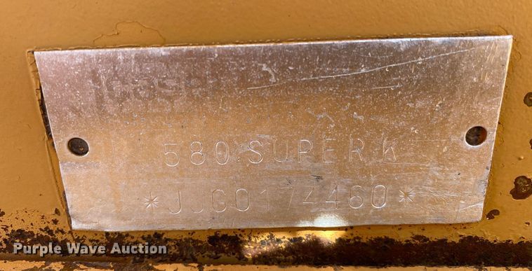 image for item KB9486 1993 Case 580 Super K  backhoe