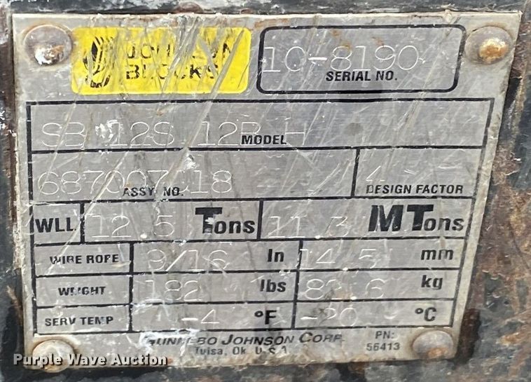 image for item KB9579 2012 Western Star 4900FA  crane truck