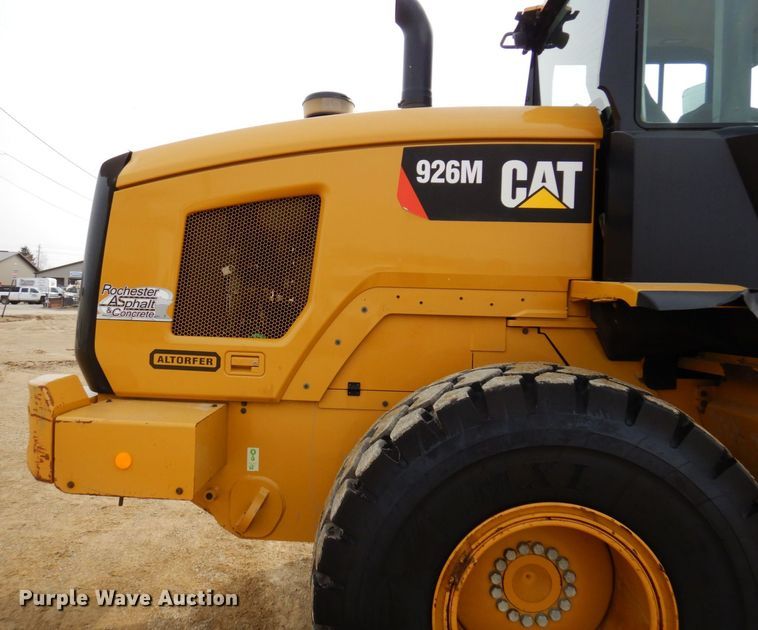 image for item KU9871 2016 Caterpillar 926M  wheel loader