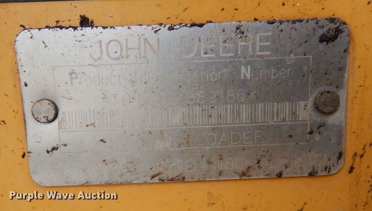 image for item KU9872 2000 John Deere 410E  backhoe