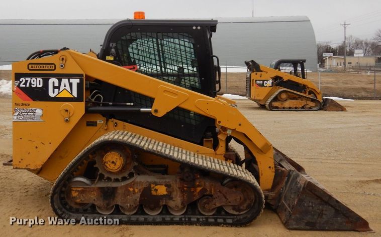 image for item KU9874 2016 Caterpillar 279D  tracked skid steer loader