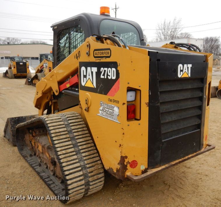 image for item KU9874 2016 Caterpillar 279D  tracked skid steer loader